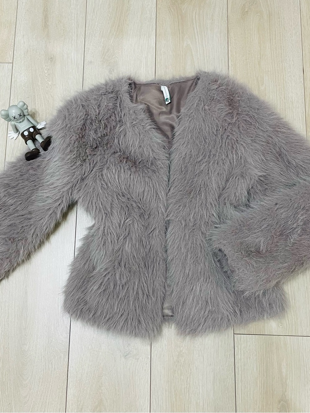 Faux Fur Taupe Women's Jacket